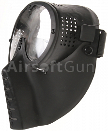 Ochranná maska malá so zorníkom, čierna, ACM